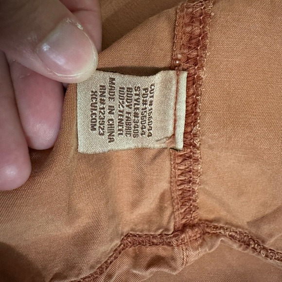 XCVI Short Sleeve Wearable Shift Dress Collared in Rust - Picture 7 of 9